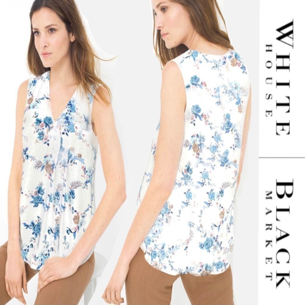 White House Black Market Layered Floral Tank